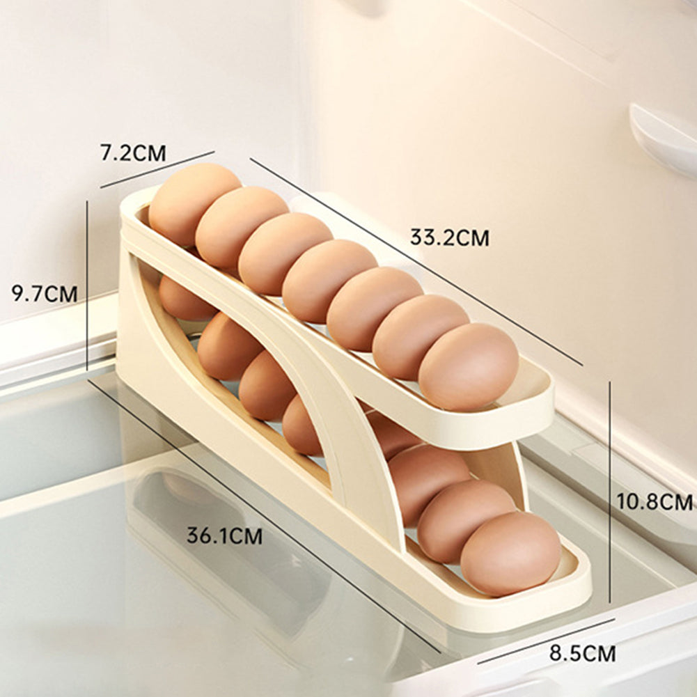 WOWGADGET® ROLLING EGG TRAY AND STORAGE RACK