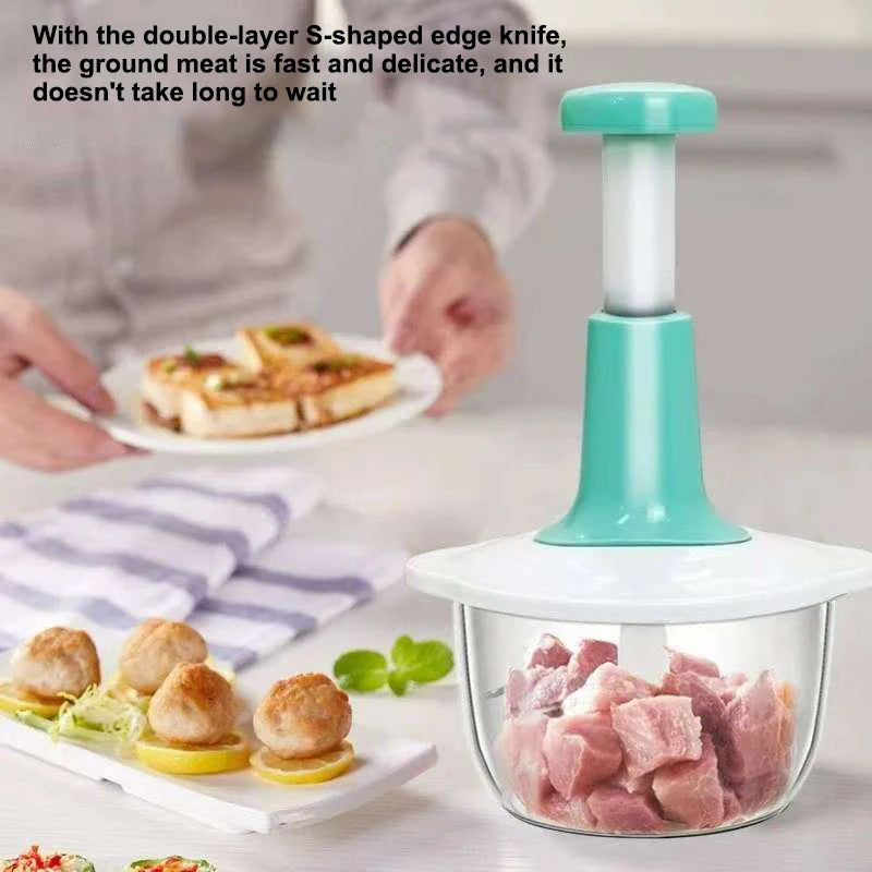 WOWGADGET® HAND PUSHING CHOPPER & MIXER