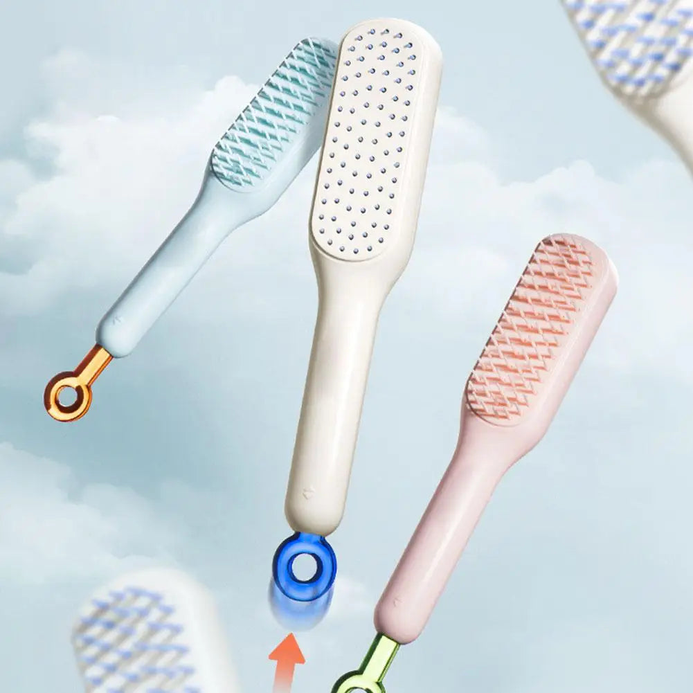 WOWGADET®Magic Retractable Comb Self Cleaning Hair Brush